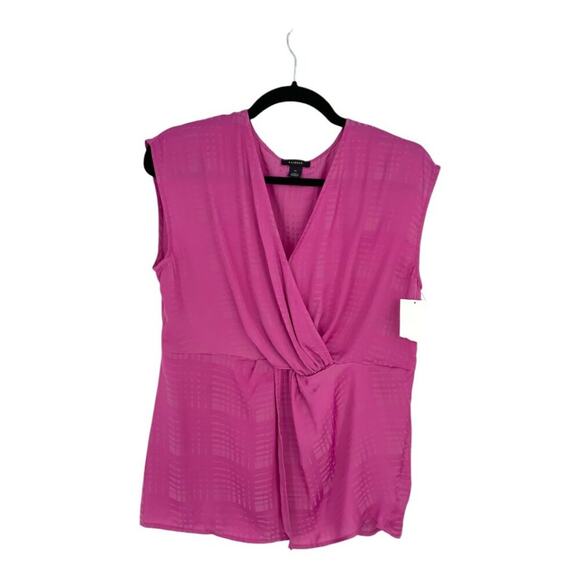 Halogen Twist Front Top In Pink Rosebud Size Medium NWOT $59 MSRP - Picture 3 of 8
